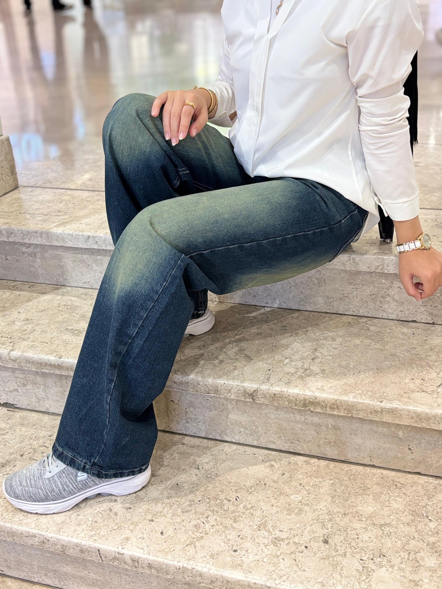 Wide Leg Jeans (Dirty)