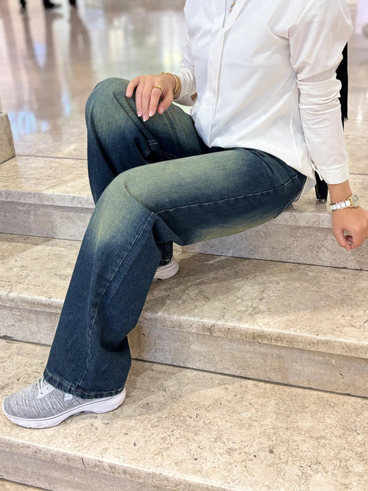 Wide Leg Jeans (Dirty)