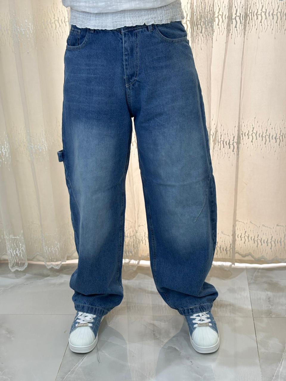 Carpenter jeans mom fit (Med Blue)
